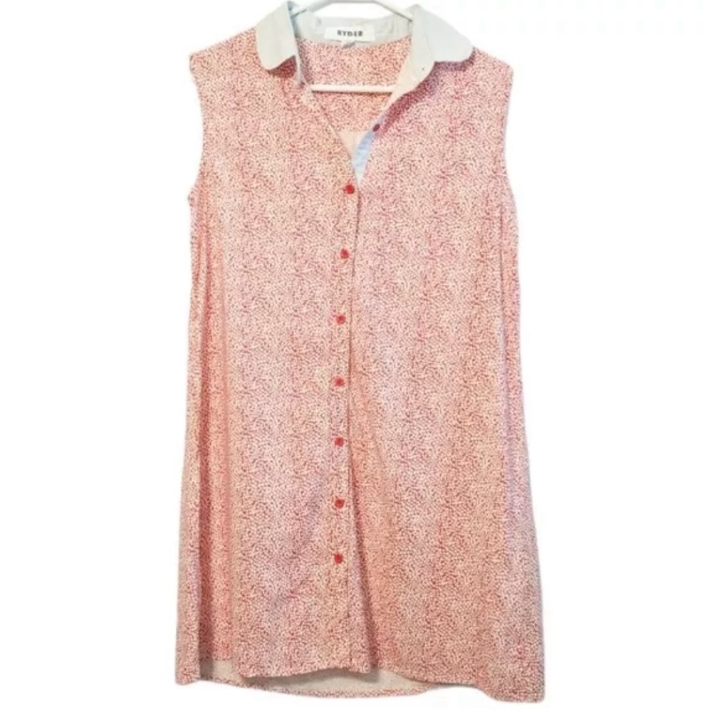 Anthropologie Ryder Red and White polka dot Mini Dress